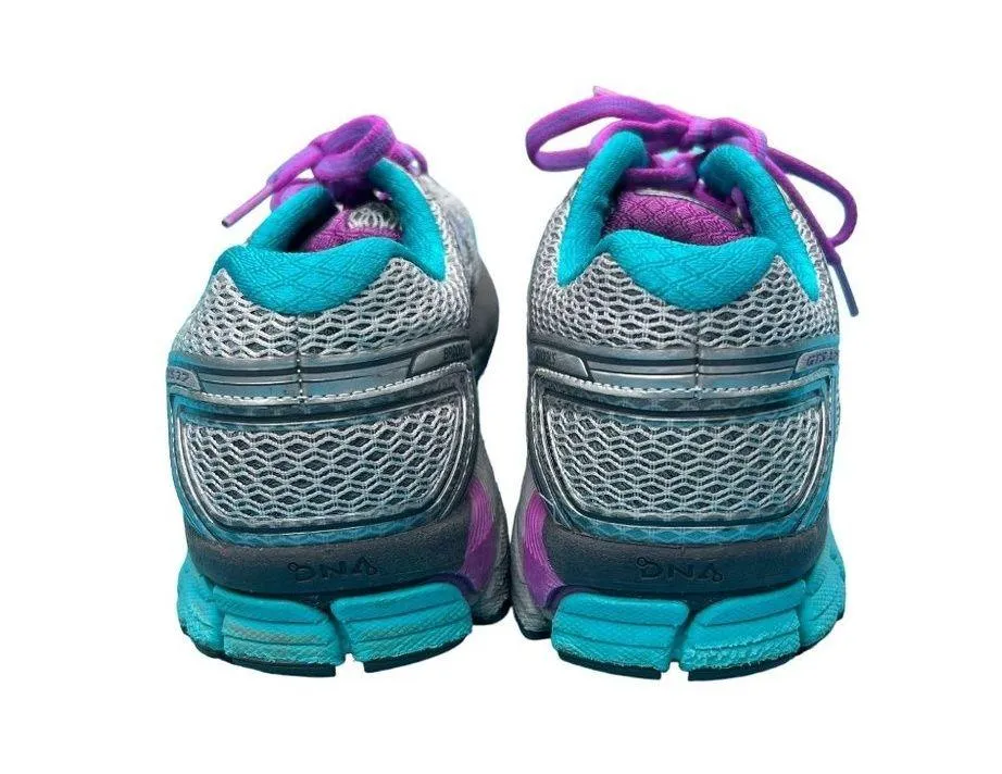 Brooks GTS17 Adrenaline DNA running shoes sneakers Gray purple Size 9 READ - Image 4
