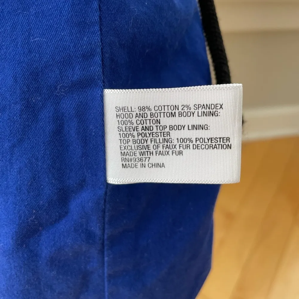 Liz Claiborne Black Cotton Anorak Trench Coat Size Medium - Image 6