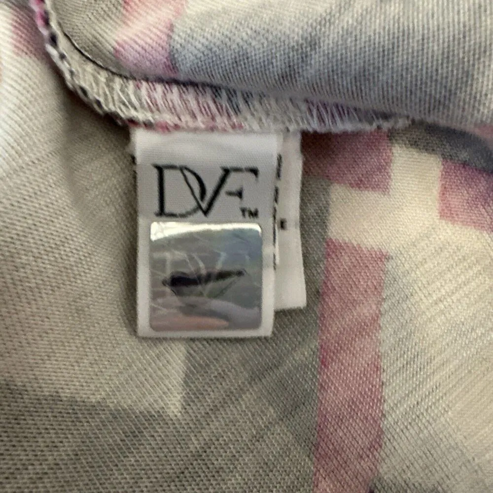 Diane Von Furstenberg Julian Two Wrap Dress Size 12 Square Tips Pink Black Silk - Image 8