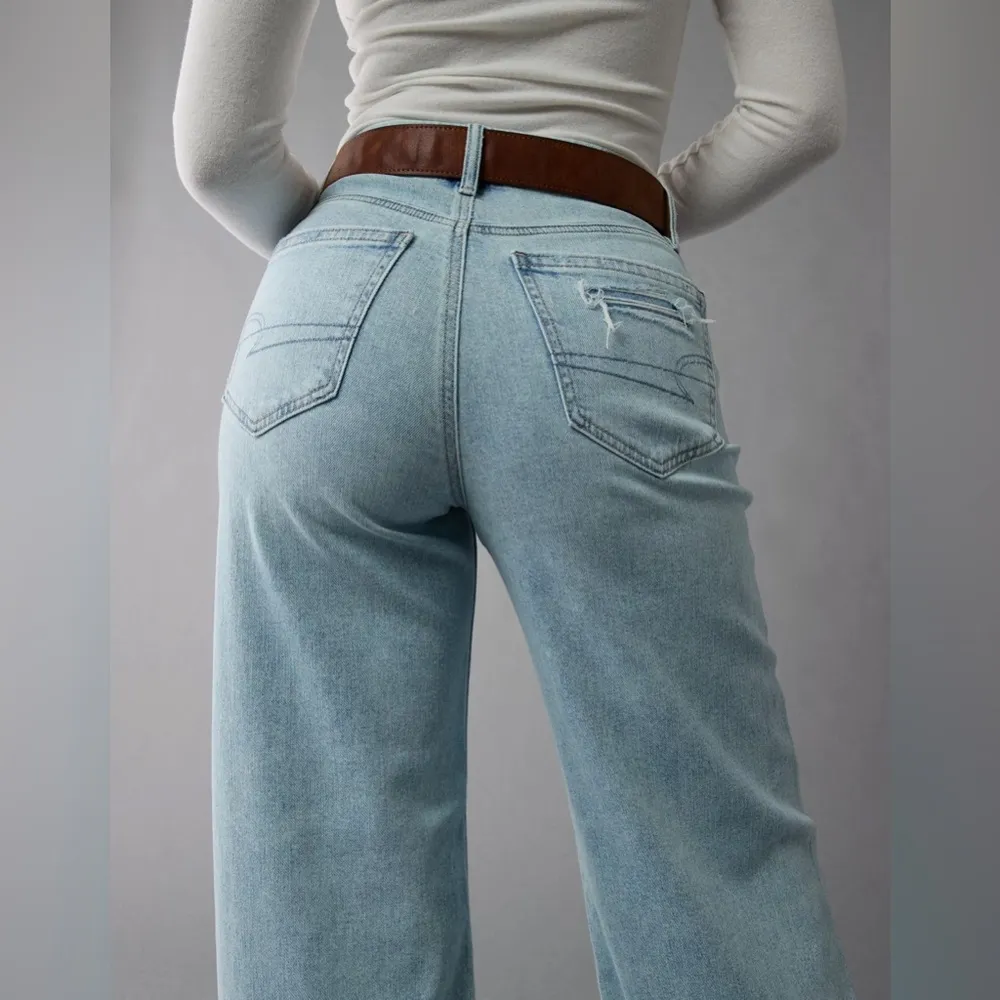 Dreamy Drape Stretch Curvy Super High-Waisted Baggy Wide Leg Jean - Image 5