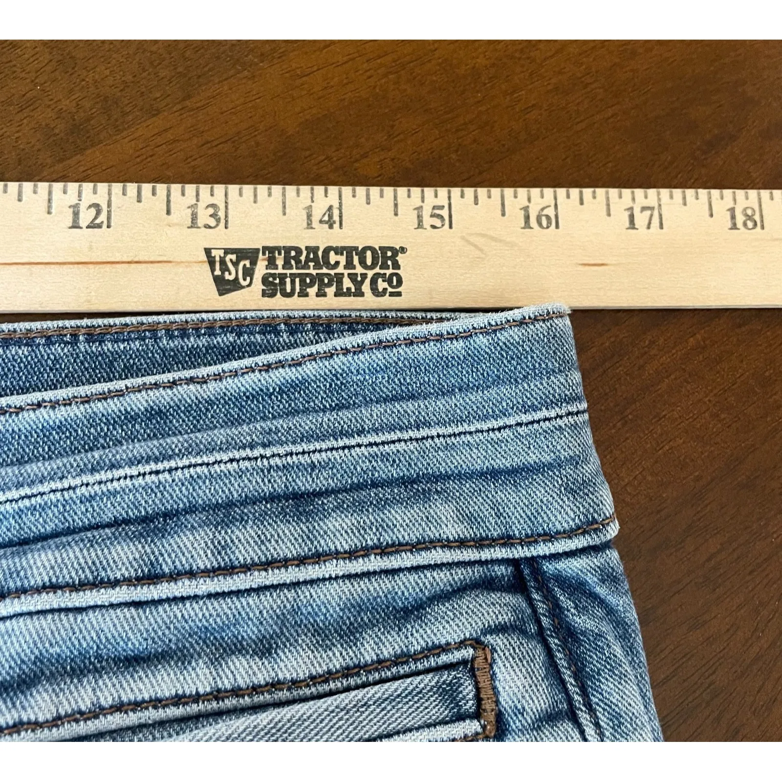 Anne Klein Womens 12 Petite The Wide Leg Denim Jeans Preppy‎ Casual Going Out - Image 7