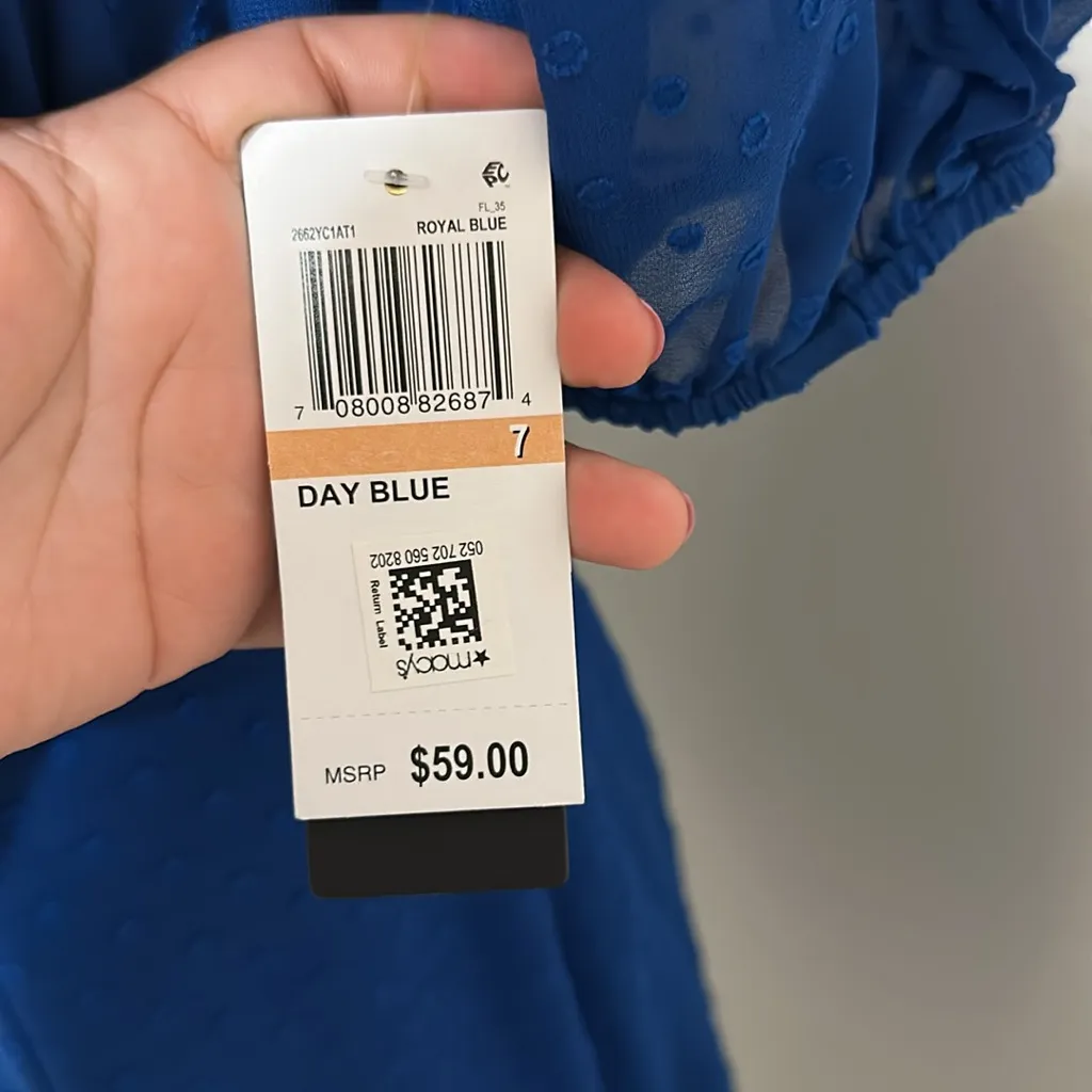 City Studio Royal Blue Mini Dress Size undefined - Image 5