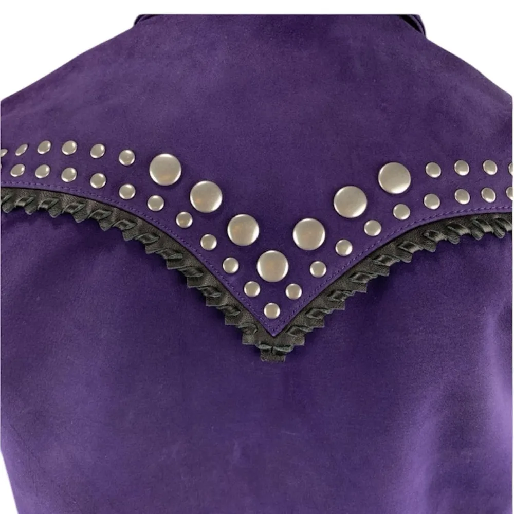 Coach  studded bandana leather jacket NWOT - Image 8