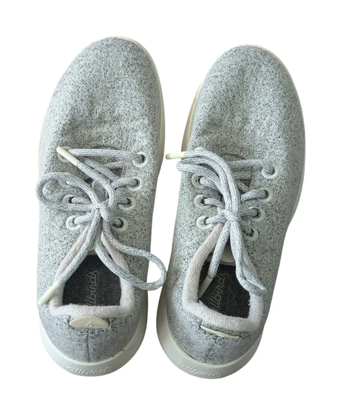 Allbirds WRMIW9 Women's Wool Sneakers Size 9 Light Grey Lace Up Comfort - Image 1