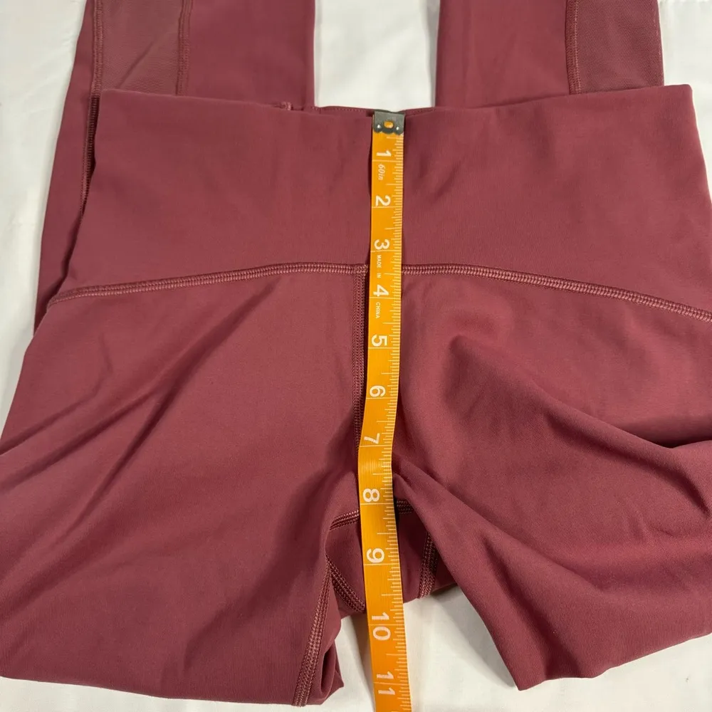 Lululemon Train Times Crop 21 Size 6 So Merlot Pink Gym Athleisure Sweat Wicking - Image 7