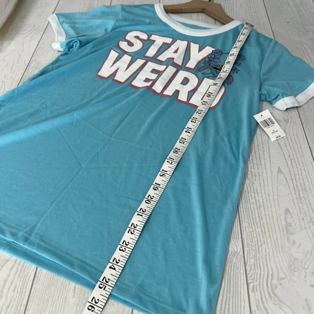 Disney  Parks Stitch Stay Weird Ringer Tee - Image 6