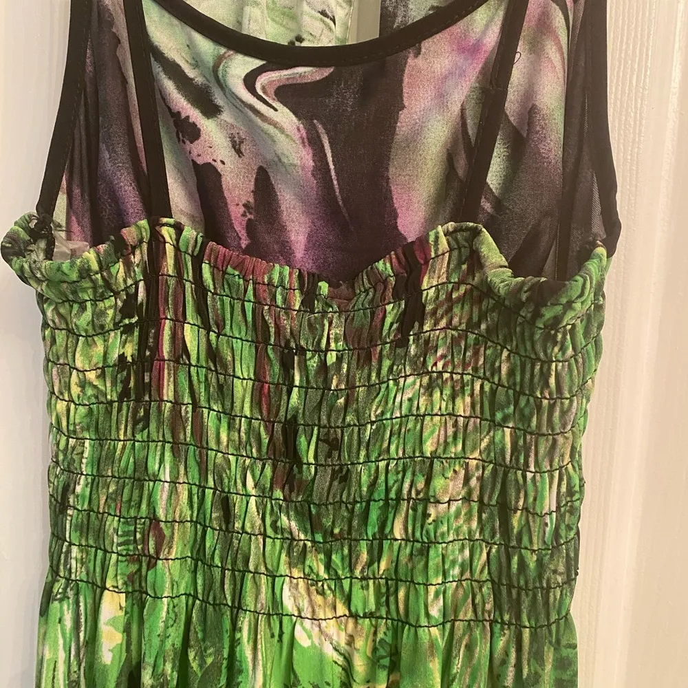 ACE Tropical Floral Halter Dress L NWT - Image 7