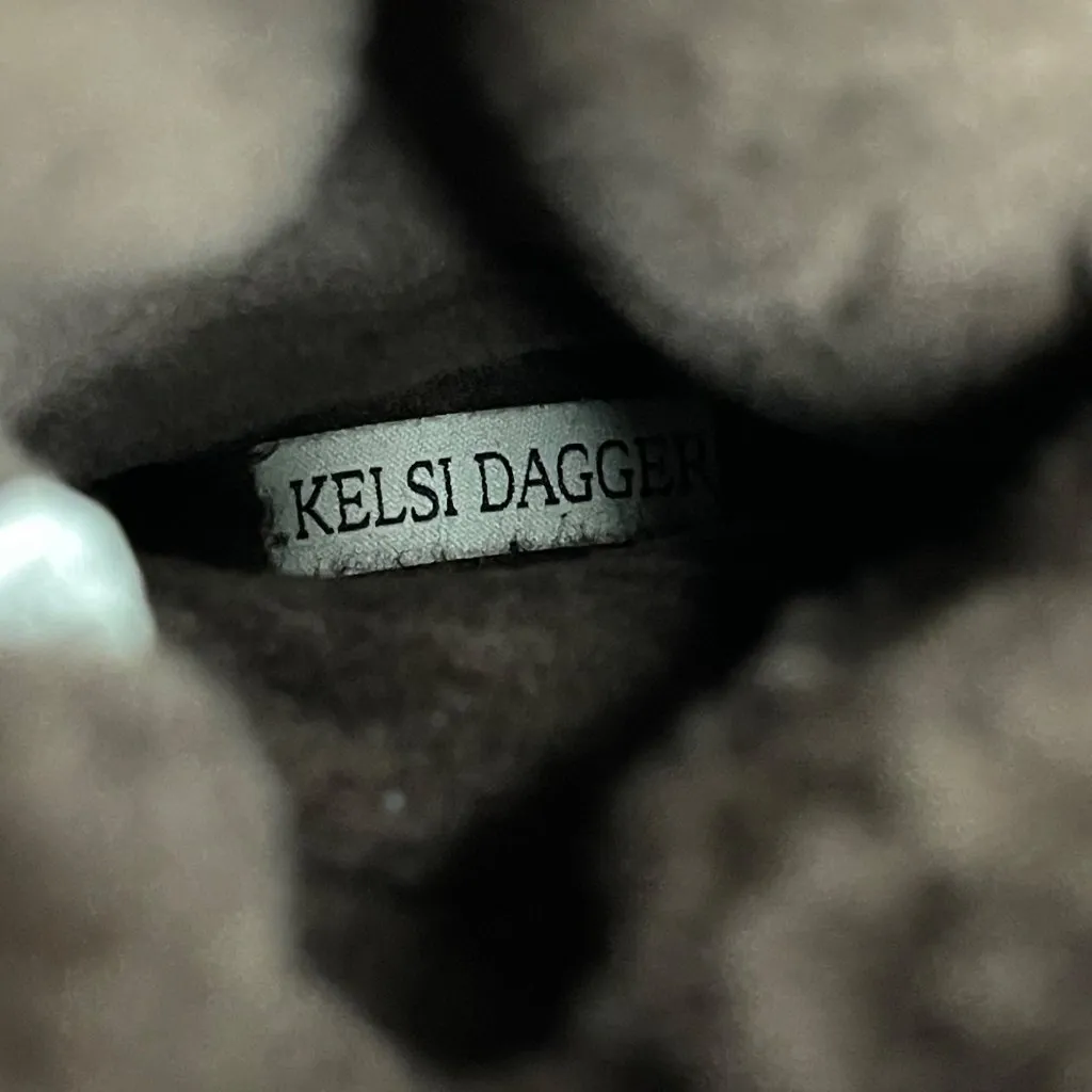 Kelsi Dagger Glenda Boots Women's Size 6.5M‎ Dark Brown Leather Fur Lined Tall - Image 9