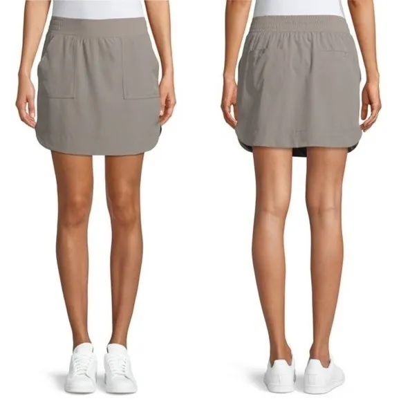 Apana Active Woven Skort Warm Gray Shorts With Over Skirt Women’s Size Medium - Image 2