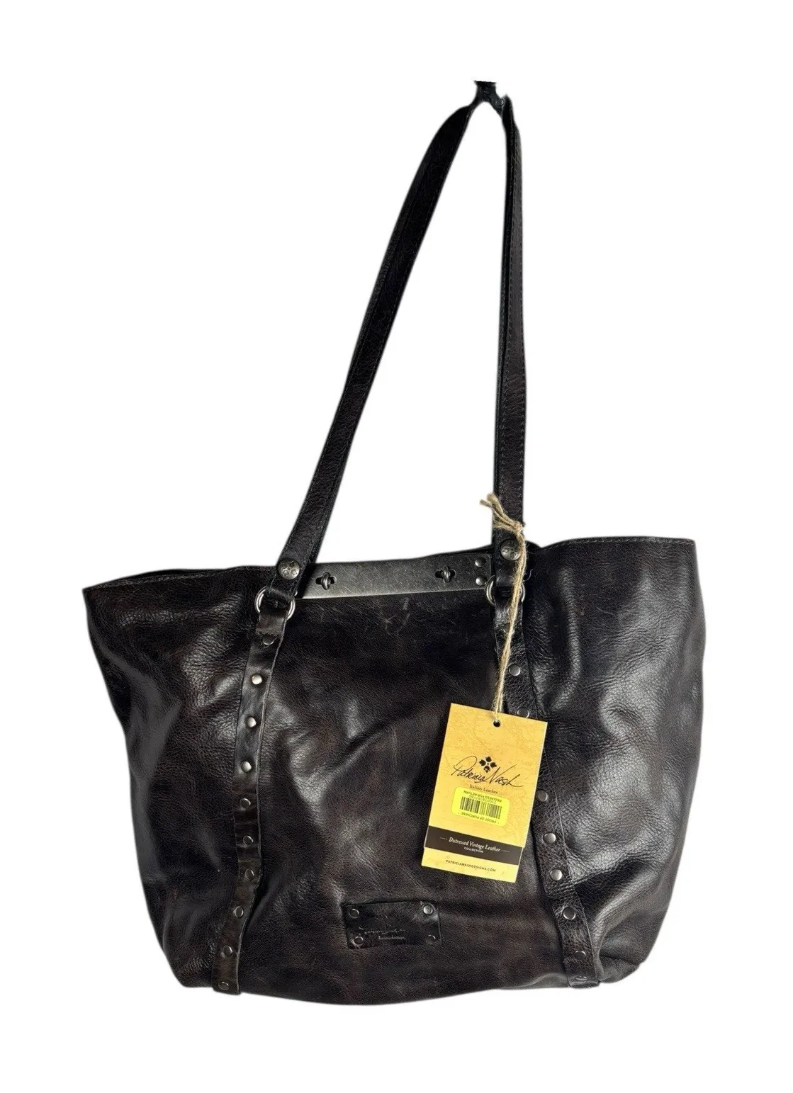 NWT Patricia Nash Benvenuto Tote Distressed Brown Leather Large Shoulder Bag - Image 1