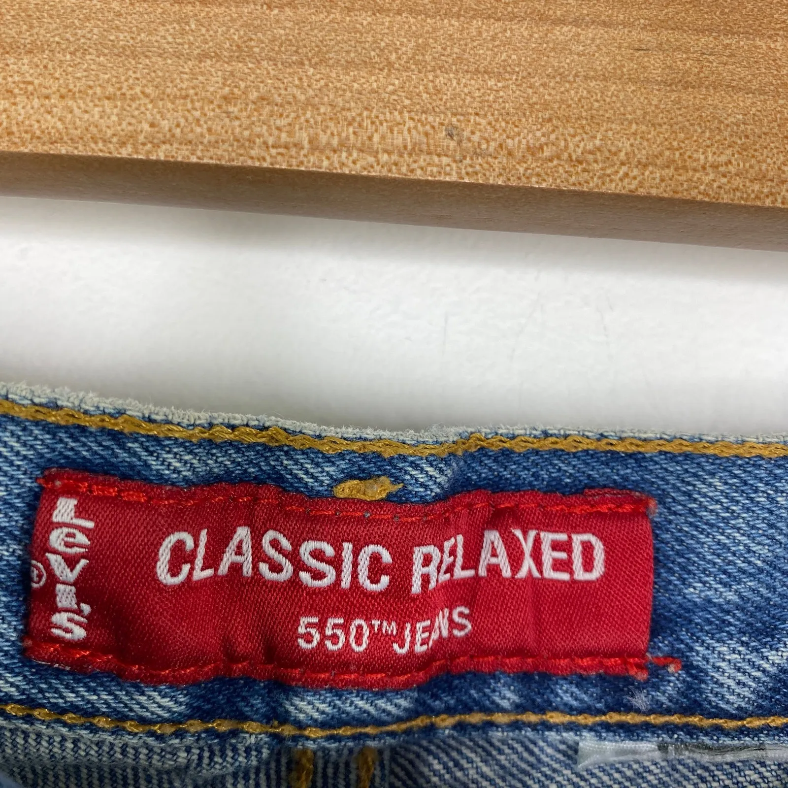 Levi's Handmade Classic Relaxed Light Wash Blue Denim Mini Skirt Women's Size 31 - Image 6