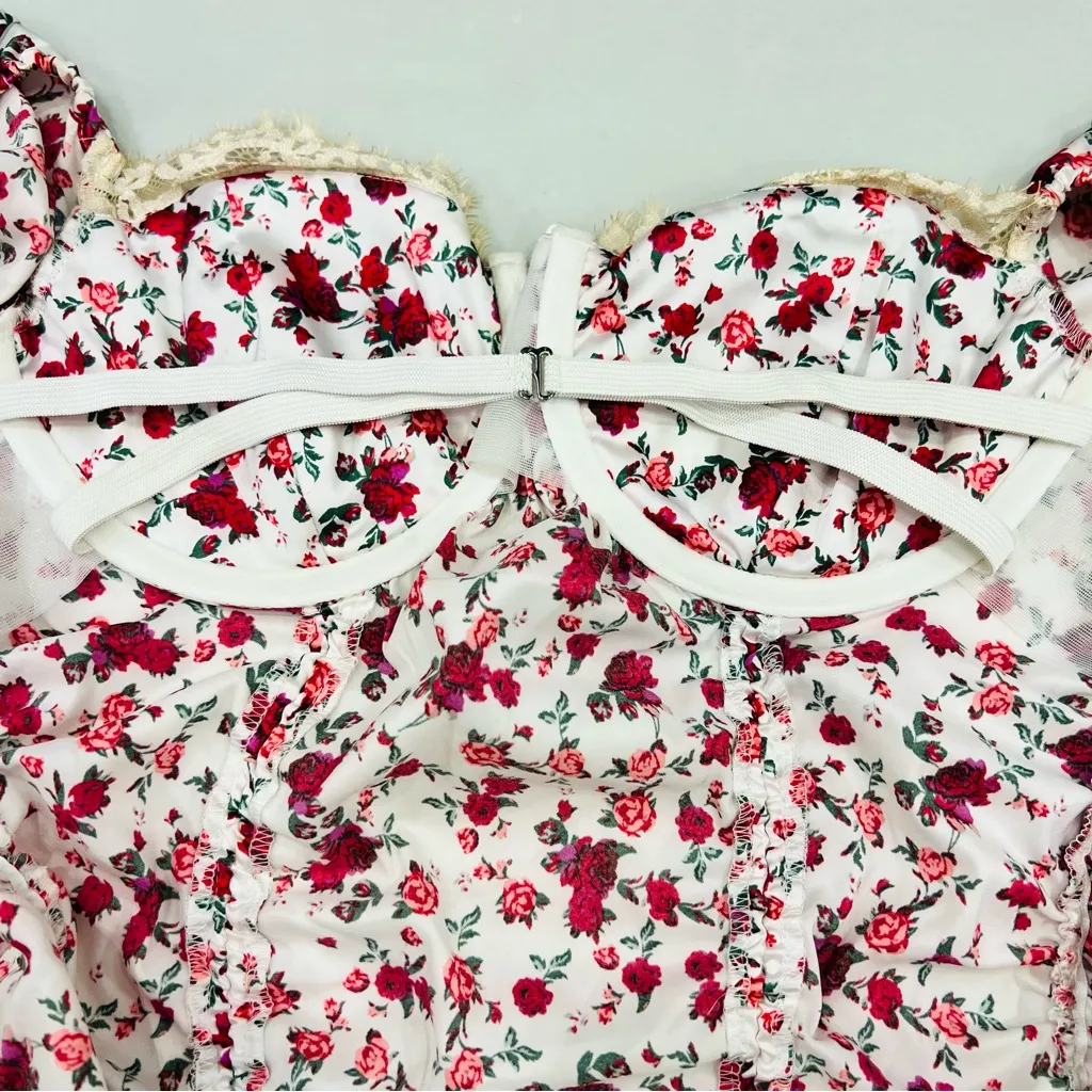 For Love And Lemons Melrose Dress White Floral - Image 10