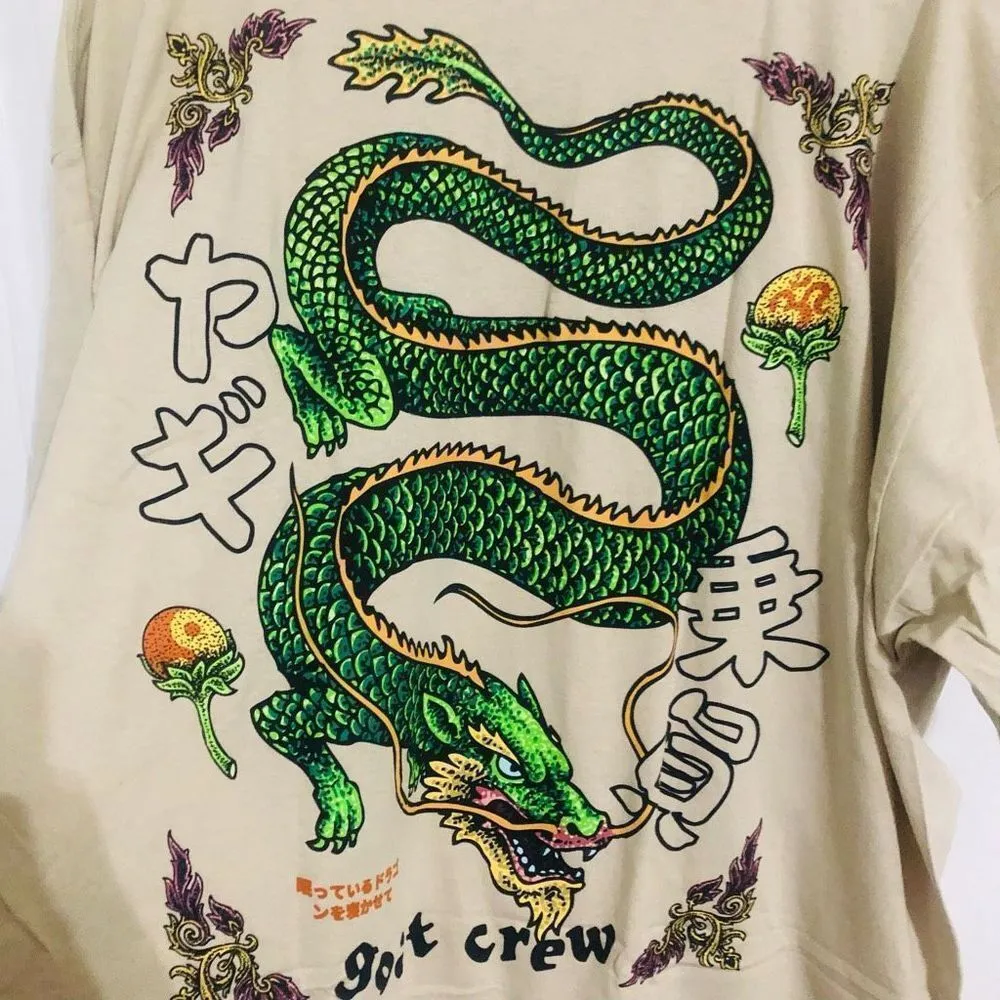 New‎ Goat Crew Sleeping Dragons T - Image 6