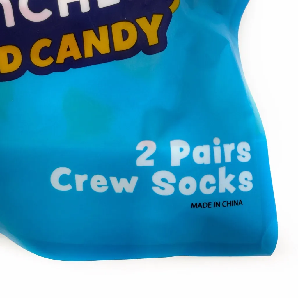 Jolly Rancher Candy Crew Socks Womens Gift Set Cherry Watermelon Light Pink Red - Image 2