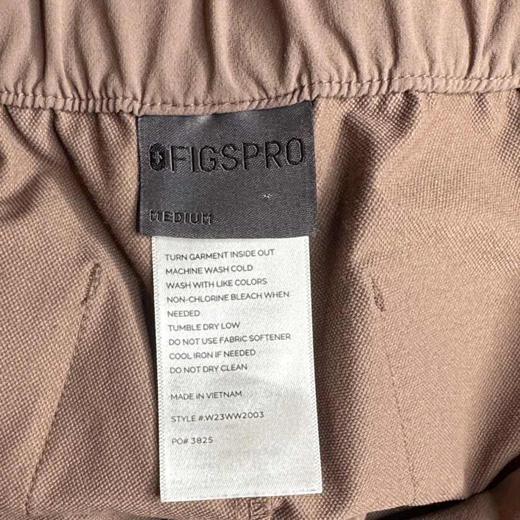 Figspro Medium Blush Pink Wide Leg Scrubs - Image 2