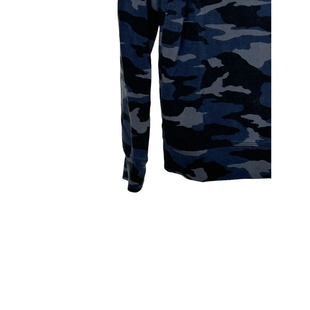 Athleta‎ Women's Sweatshirt Balance Camo Crew Neck Long Sleeves Pullover Blue XS - Image 3