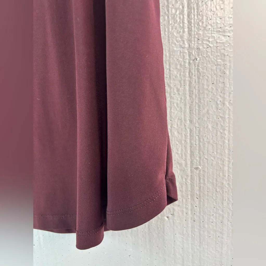 7th Avenue M Stylish Maroon Short Sleeve Top with Grommet Accents Red Size M - Image 5
