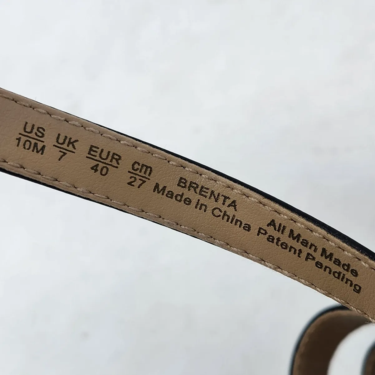 Naturalizer Brenta Faux Leather Dressy Slip On Strappy Sandals Black Size 10 M - Image 5