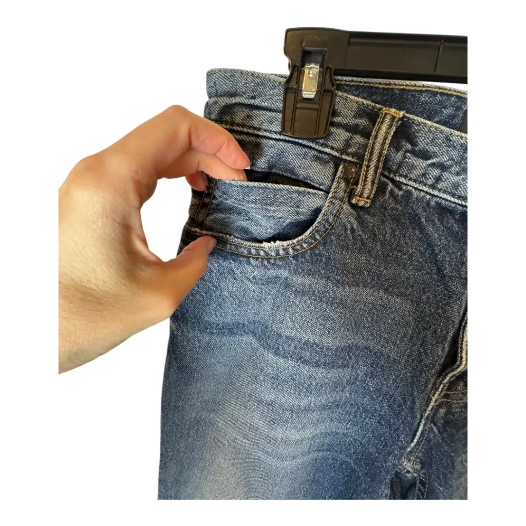 Alexander Wang Jeans Women 26 Blue Medium Wash Denim Faded Straight Leg Luxury - Image 7