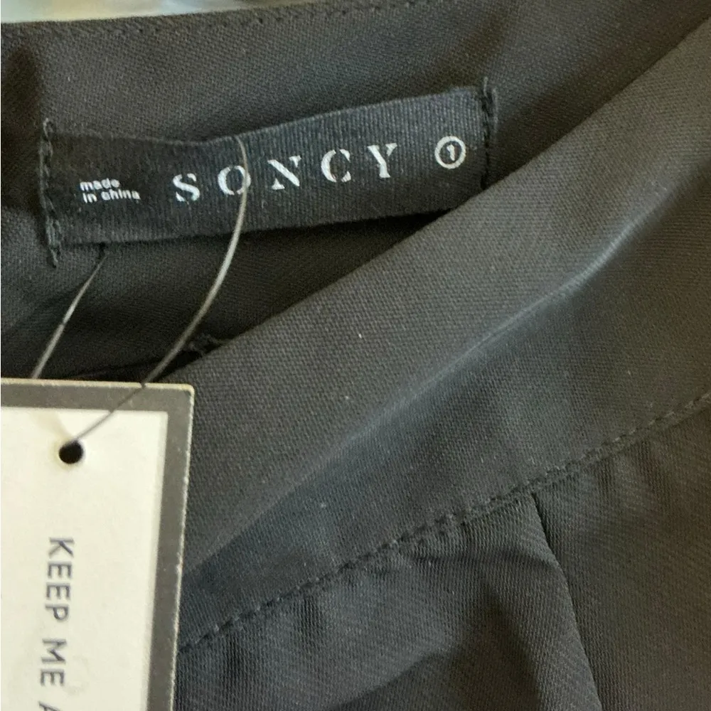 Brown and Green Asymmetrical Mini Skirt with Slit Size undefined - Image 4