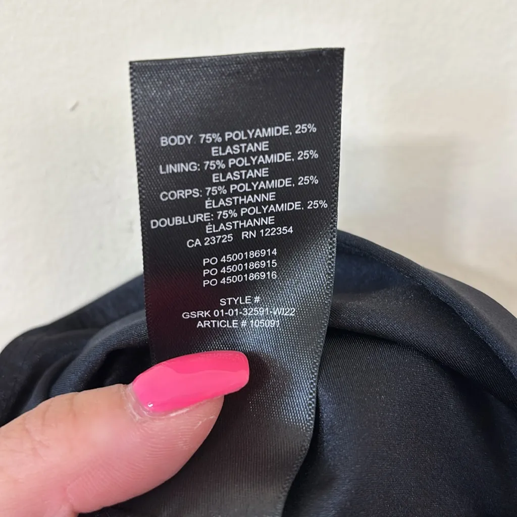 Aritzia Babaton Contour Squareneck Longsleeve Black Size Small - Image 8