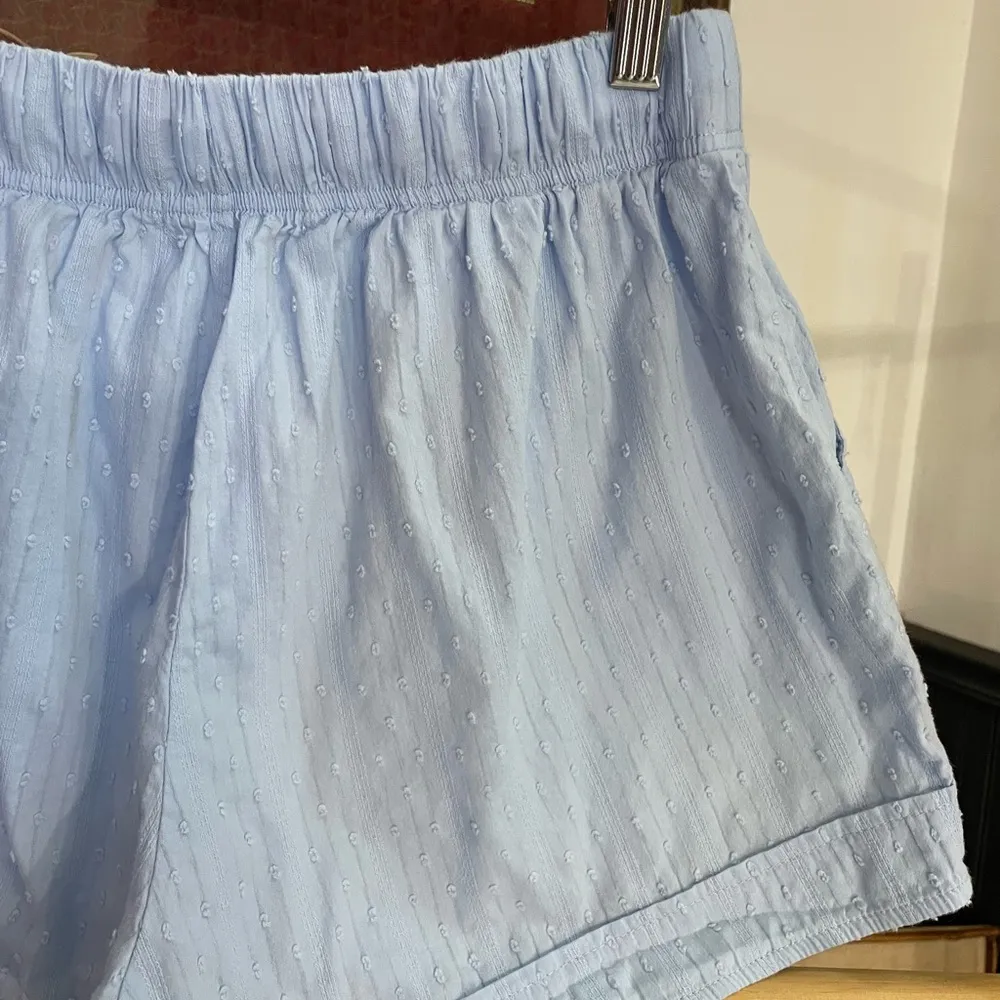 Bishop + Young Baby Blue Textured Boxer Style Pull On Shorts - Sz M 💕🎀 - Image 5