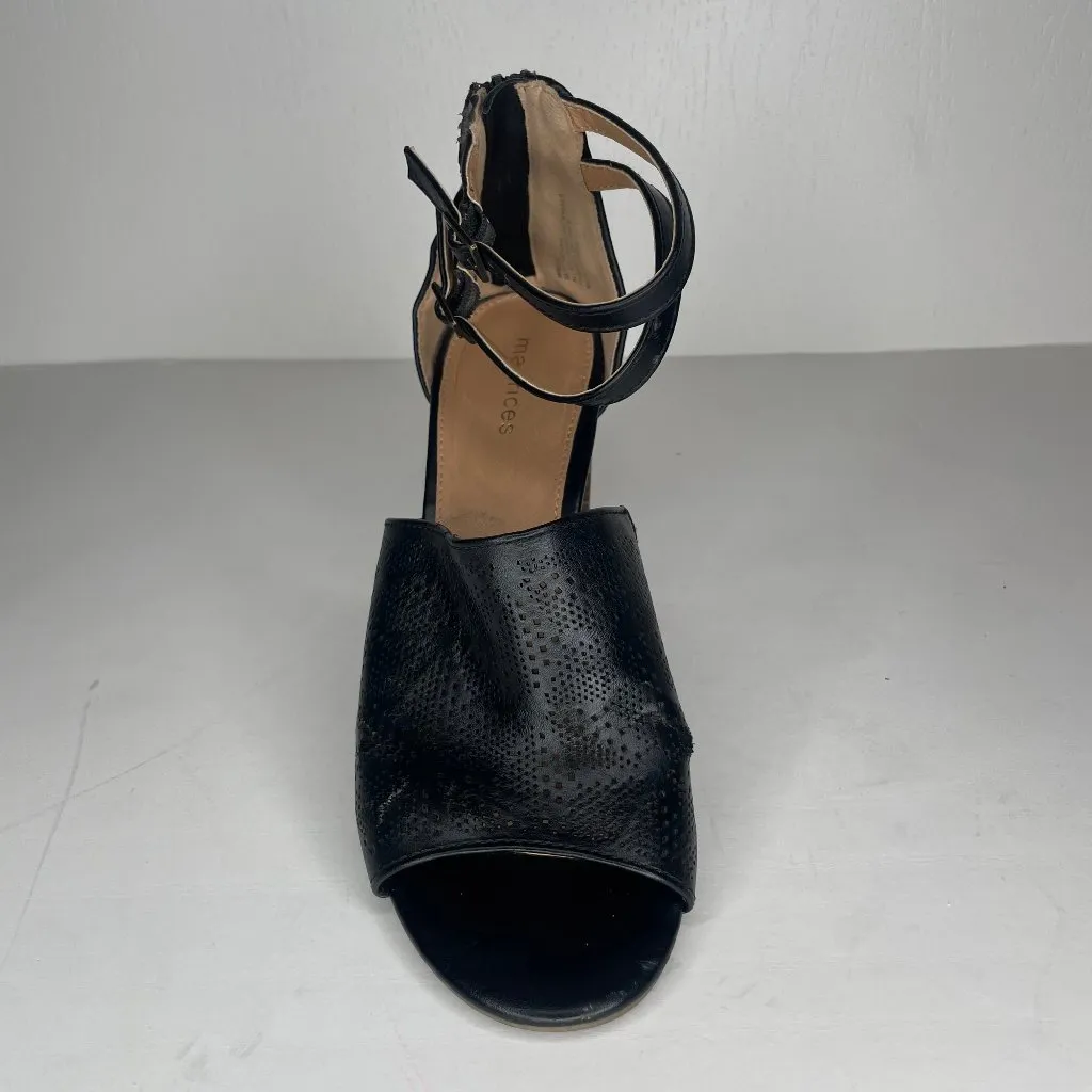 Maurices Black Ankle Strap Sandal Block Heel Shoes Womens Size 9M Summer Comfy - Image 7