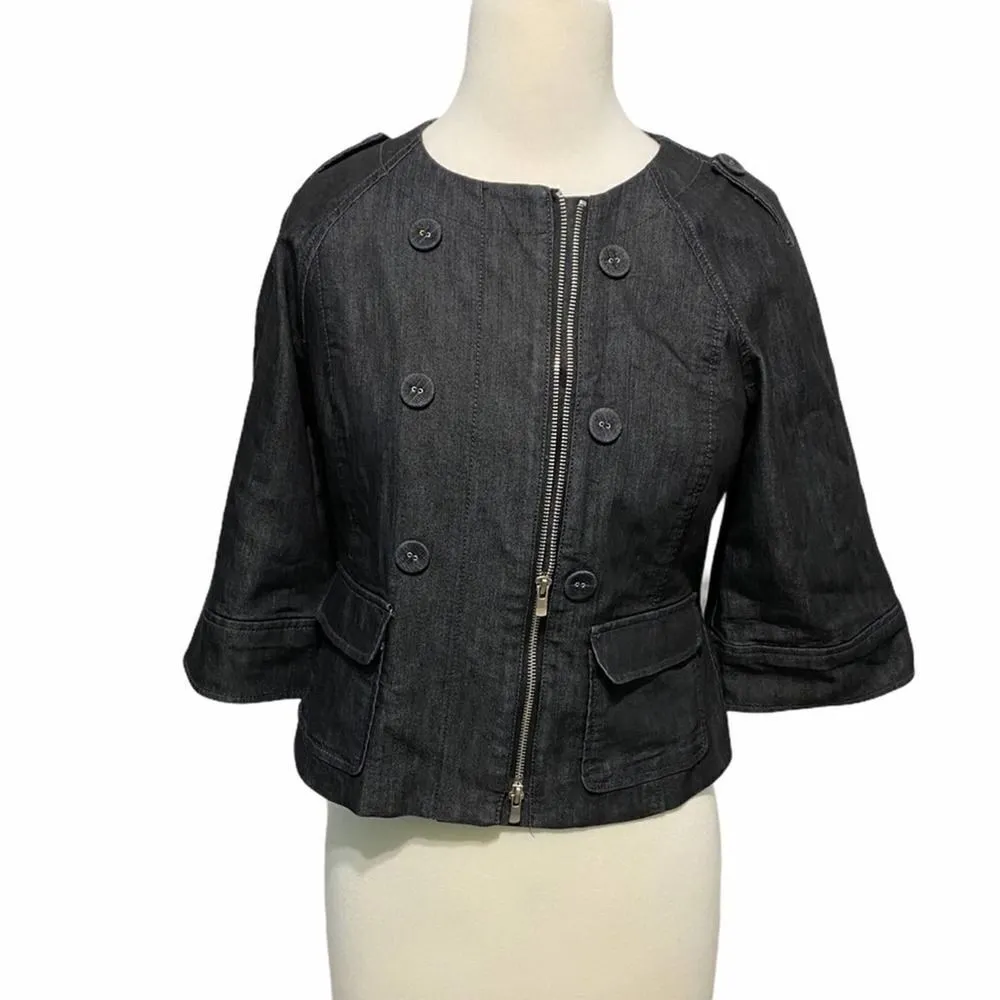 Kenneth Cole Reaction Bell sleeve Jacket‎ Black 4 - Image 13