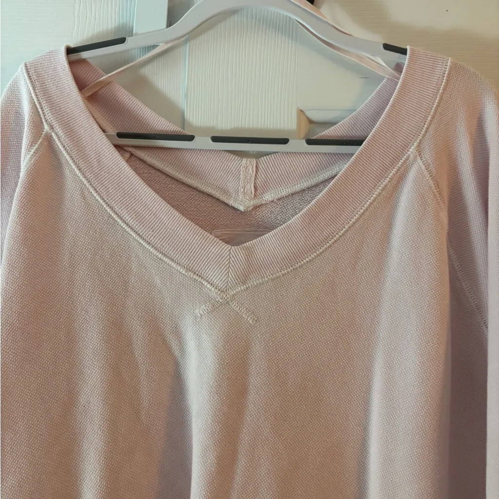 Aerie Soft Pink V-Neck Top - Image 3