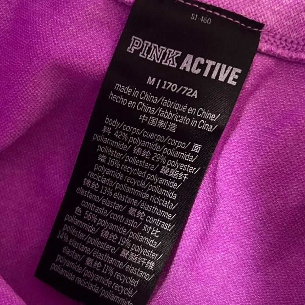 Victoria's Secret PINK Active Purple Seamless Leggings Activewear Size Medium - Image 9