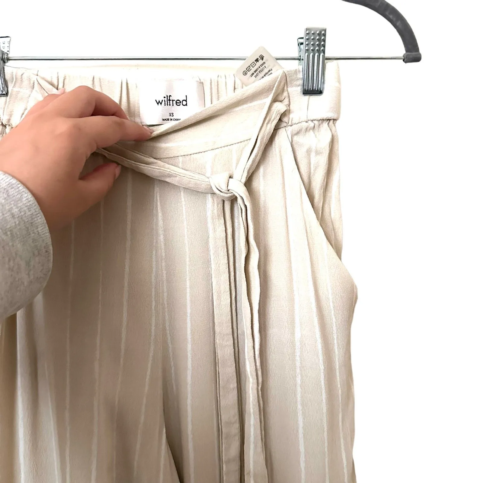 ARITZIA Wilfred Faun Cropped Wide Leg Pant Sz XS‎ - Image 5