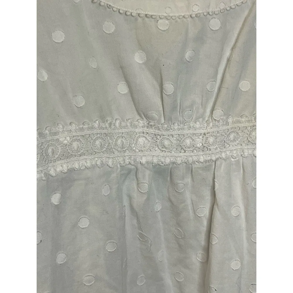 Long sleeve white dress size M - Image 13