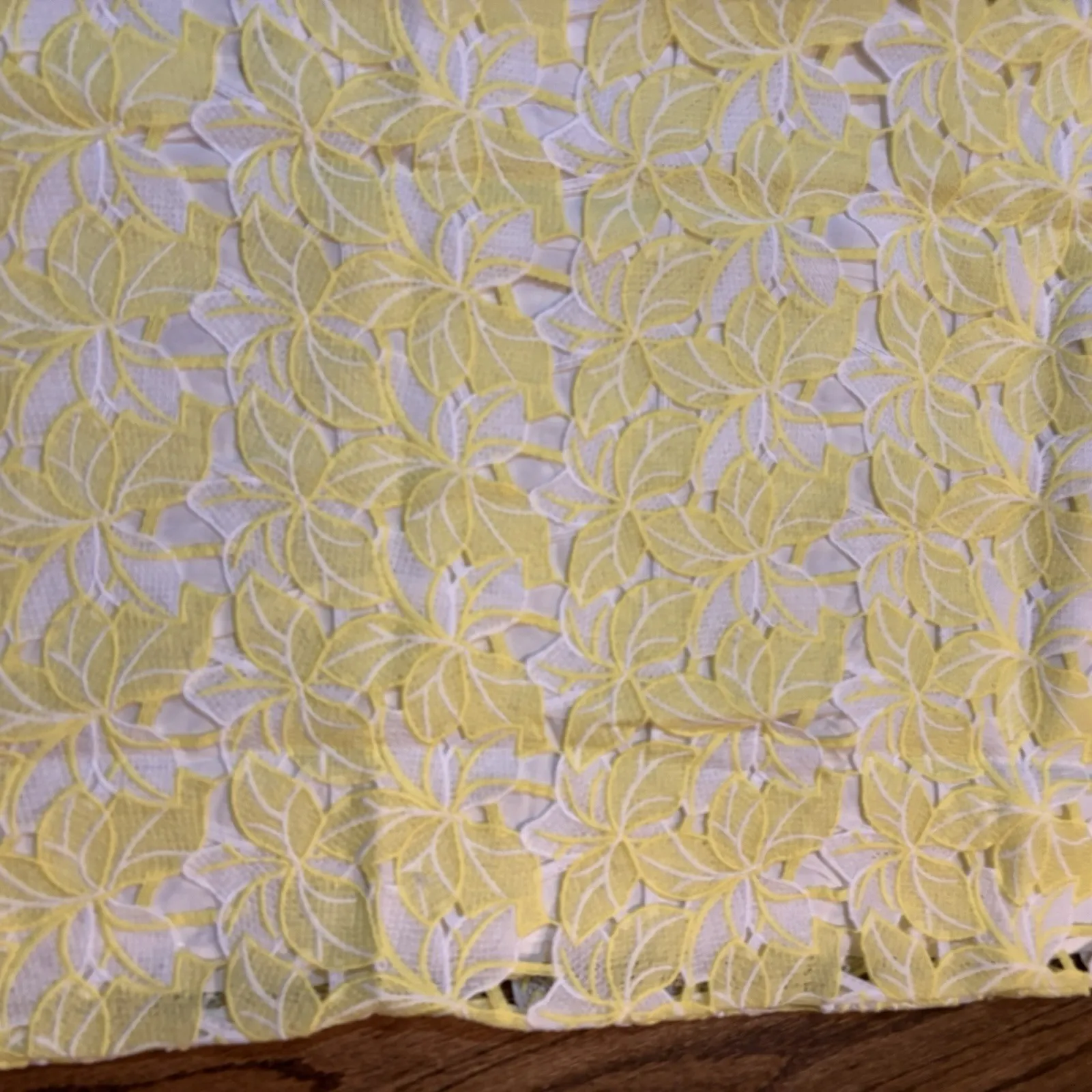 NWT Anthropologie Sunday in Brooklyn Overlay‎ Maxi Floral Skirt yellow white XS - Image 4