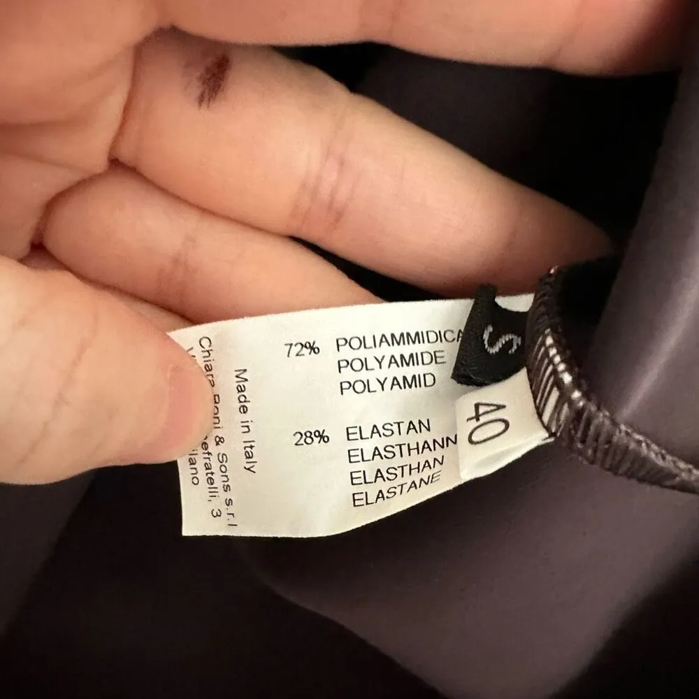 Chiara Boni Women’s 4 Boysenberry Lina Puff Sleeve Keyhole Blouse New NWT - Image 5