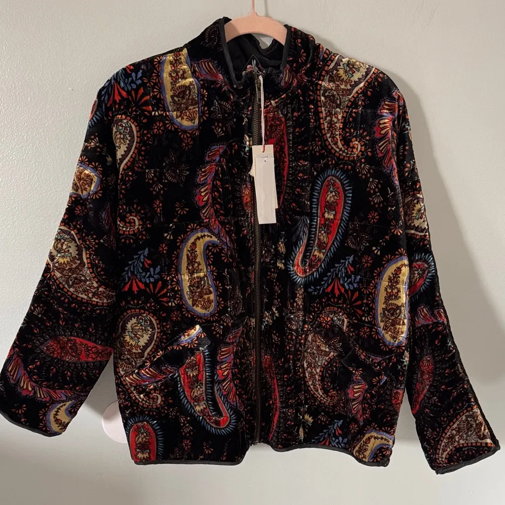 Johnny Was Sezana Paisley Quilted Jacket Size XS - Image 7