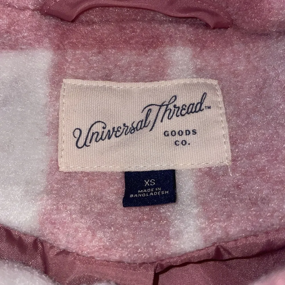 Universal thread pink plaid jacket - Image 2