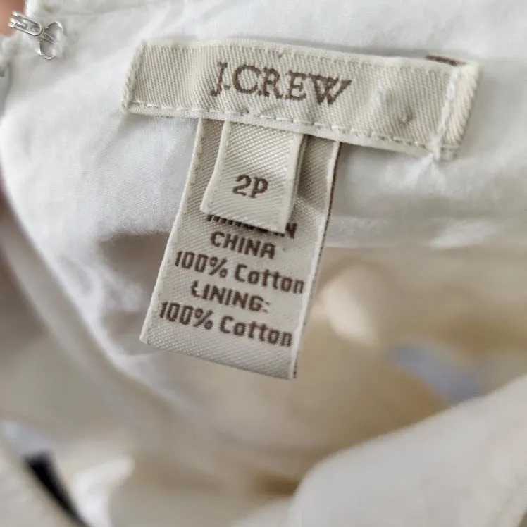 JCrew white mini dress size 2p used excellent  condition - Image 2