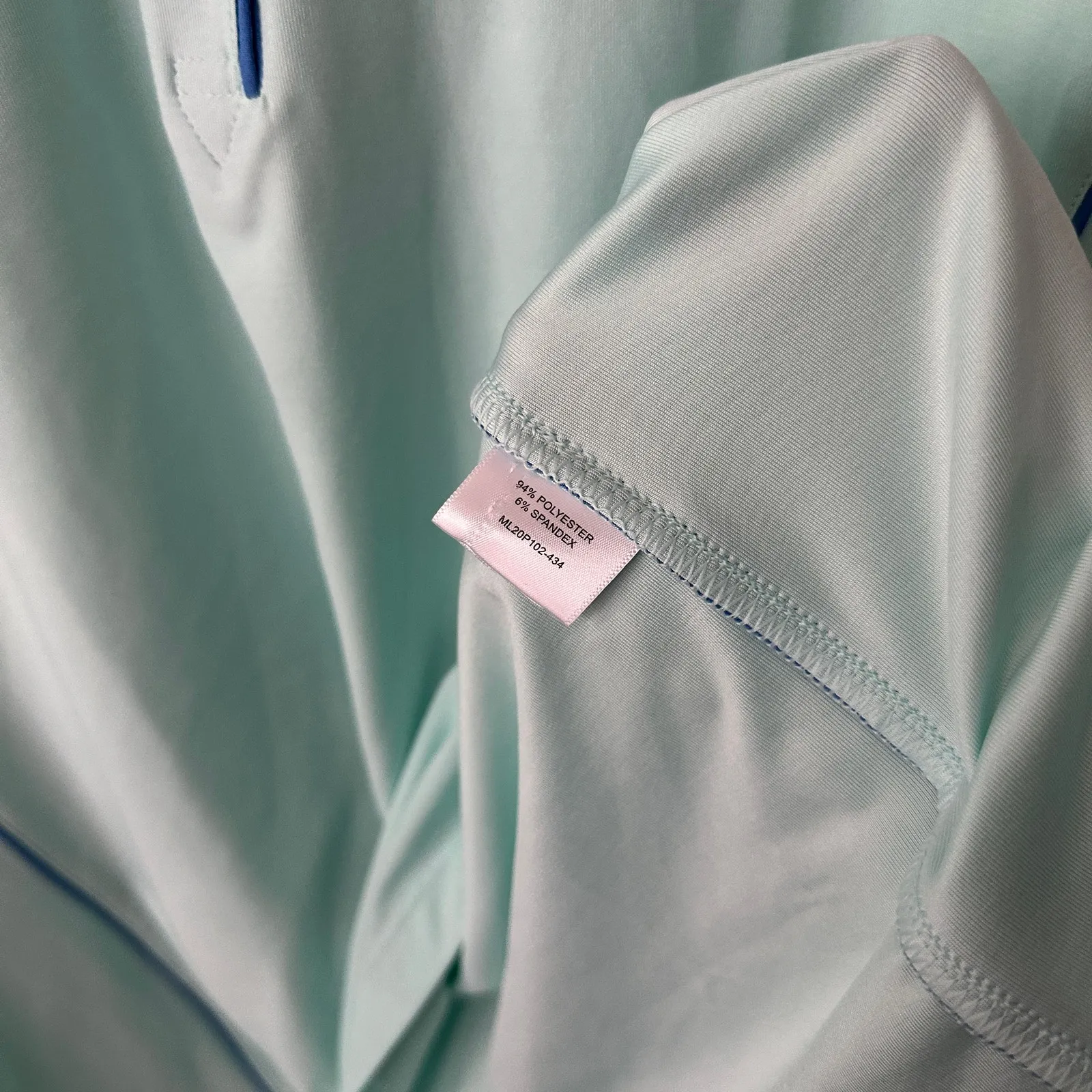 Master’s Magnolia Lane Tech Polo XL NWT Womens Blue - Image 5