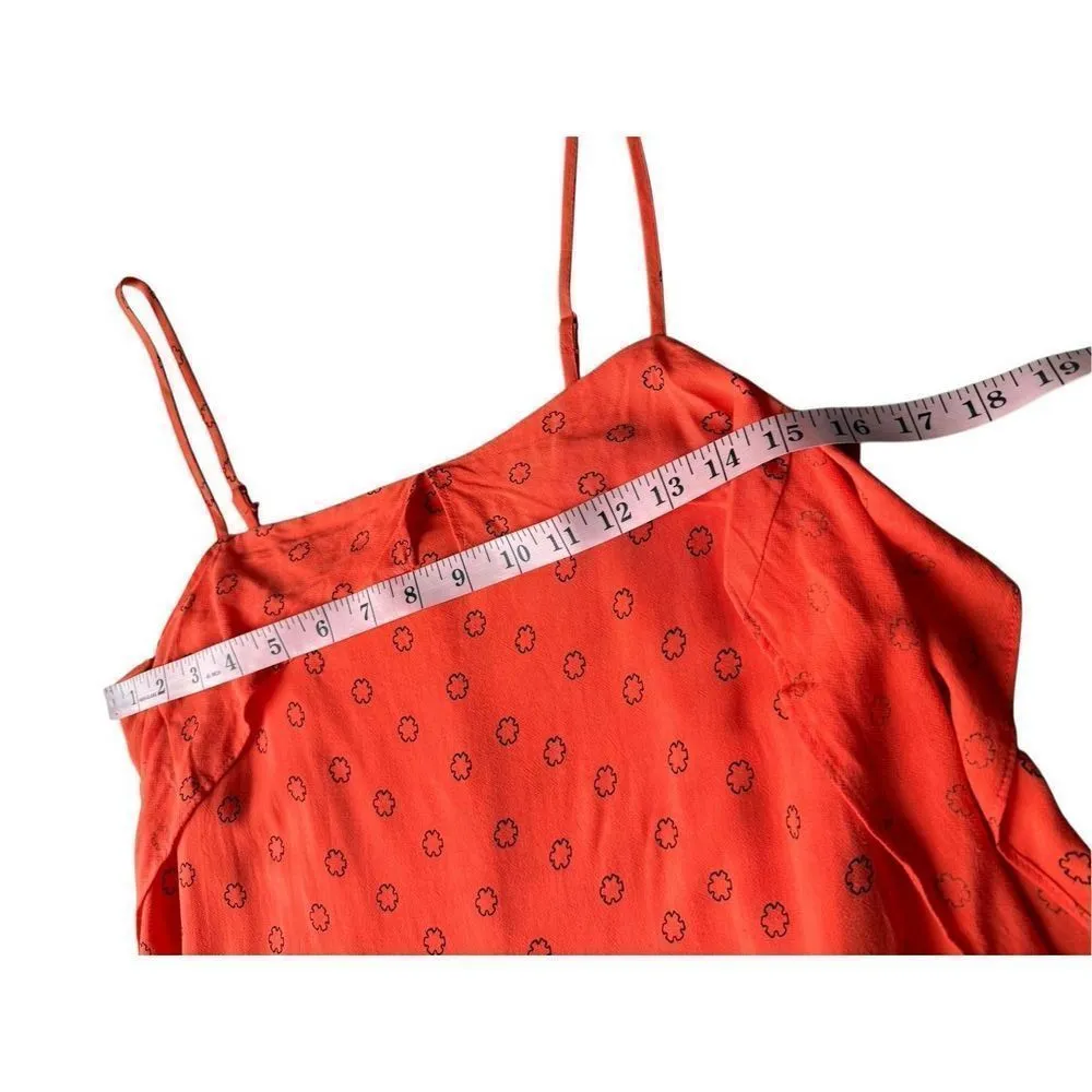 Urban Outfitters Orange Linen Ooh La La Side Slit Romper Maxi Dress Size S - Image 12