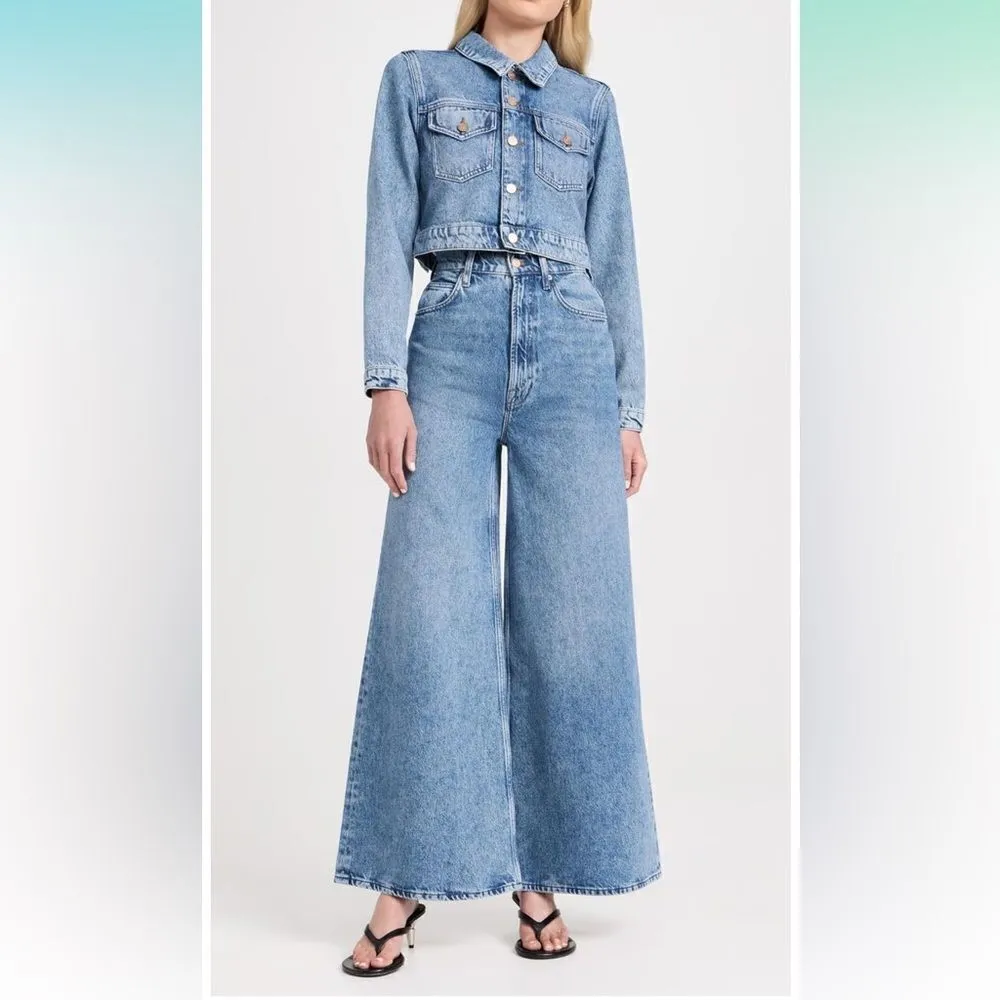 NWT MOTHER Women's Snacks! The Sugar Cone Skimp Jeans size 31 Blue - Image 5