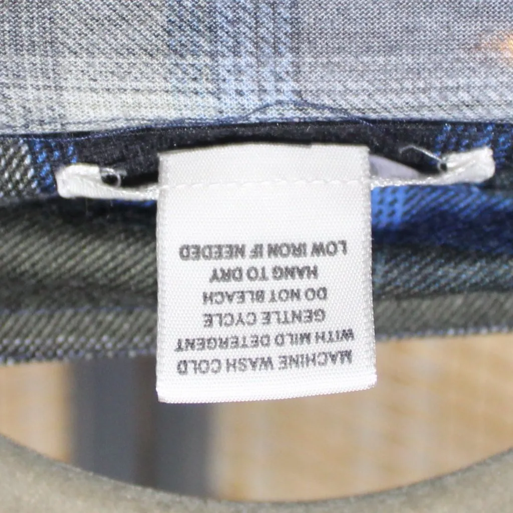 Passport Plaid Flannel Button Down Green Size M - Image 5