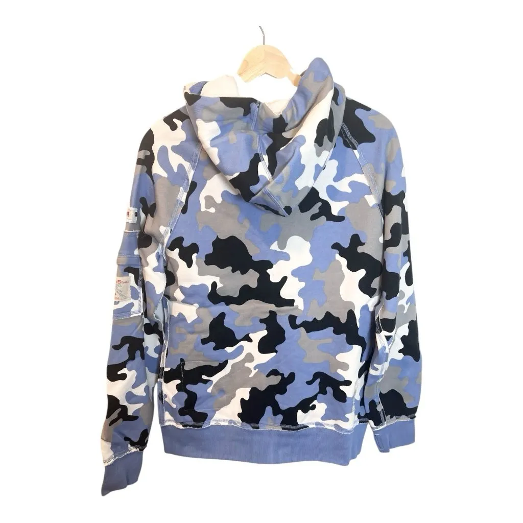 Thumb United Women’s Jamie Hoodie Large Zip Up Blue Camo Style T - Image 5