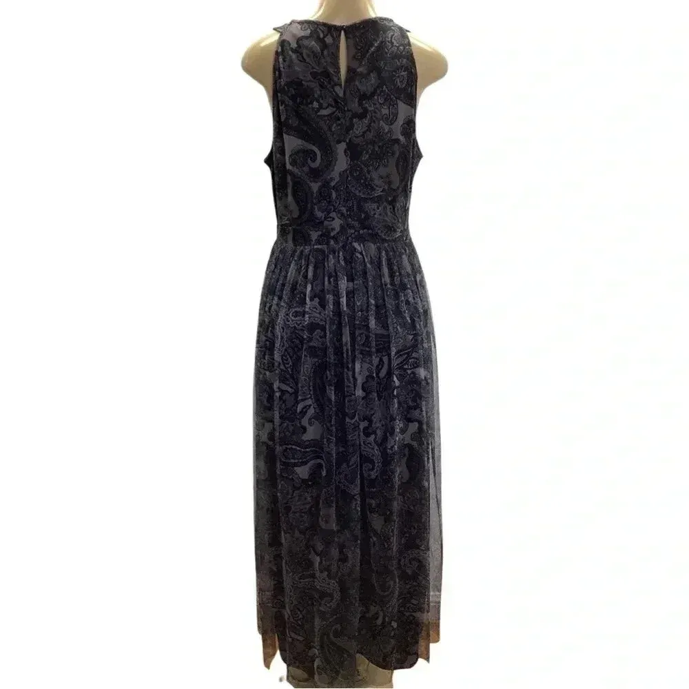 Candalite Size Large Paisley Print Sleeveless Dress With Lining. New With Tags - Image 4