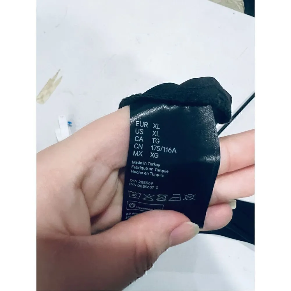 H&M black long sleeve body suit XL - Image 5