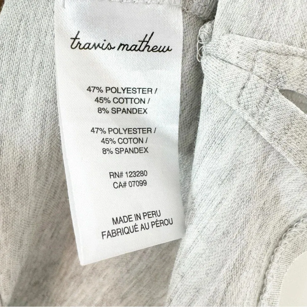 Travis Mathew Featherweight Polo Five Iron Golf Logo Gray Size M - Image 10