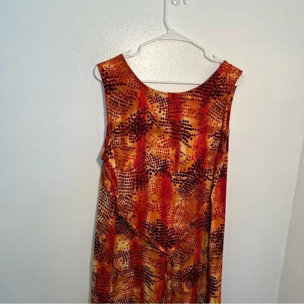 Mlle Gabrielle Sleeveless Maxi Dress Orange - Image 8