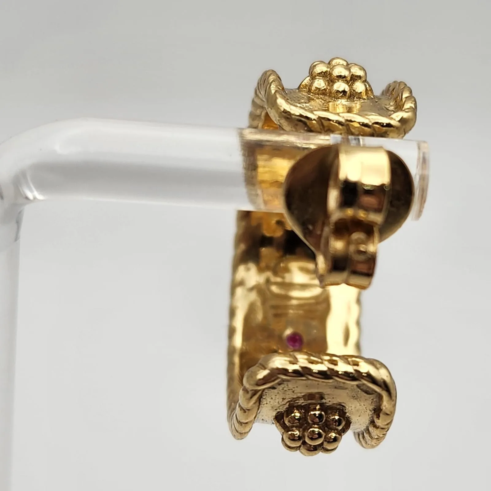 Capucine De Wulf 18 Karat Gold Plated Brass Berry Classic Small Hoop Earrings - Image 8