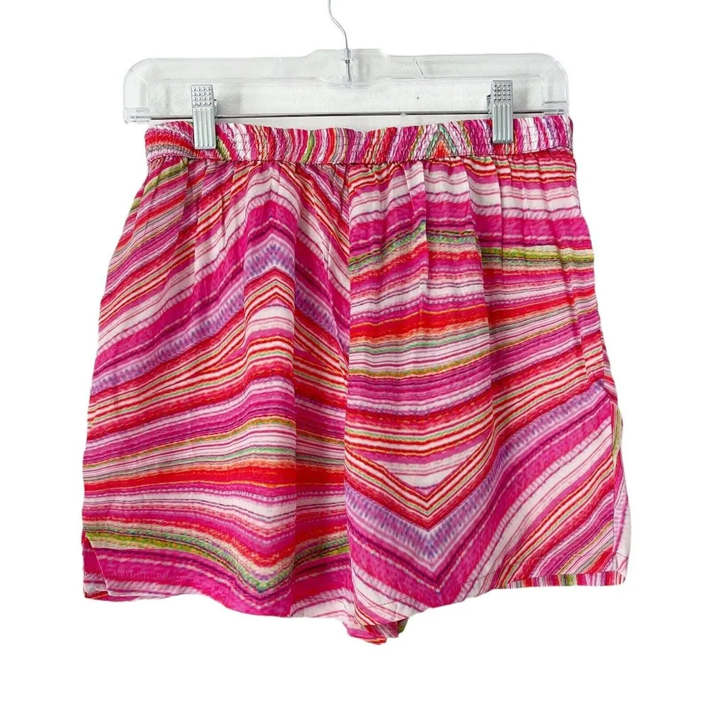 NWT Frankies Fifi Swim Cover-Up Satin Pull On Shorts in Dance Size Small - Image 2