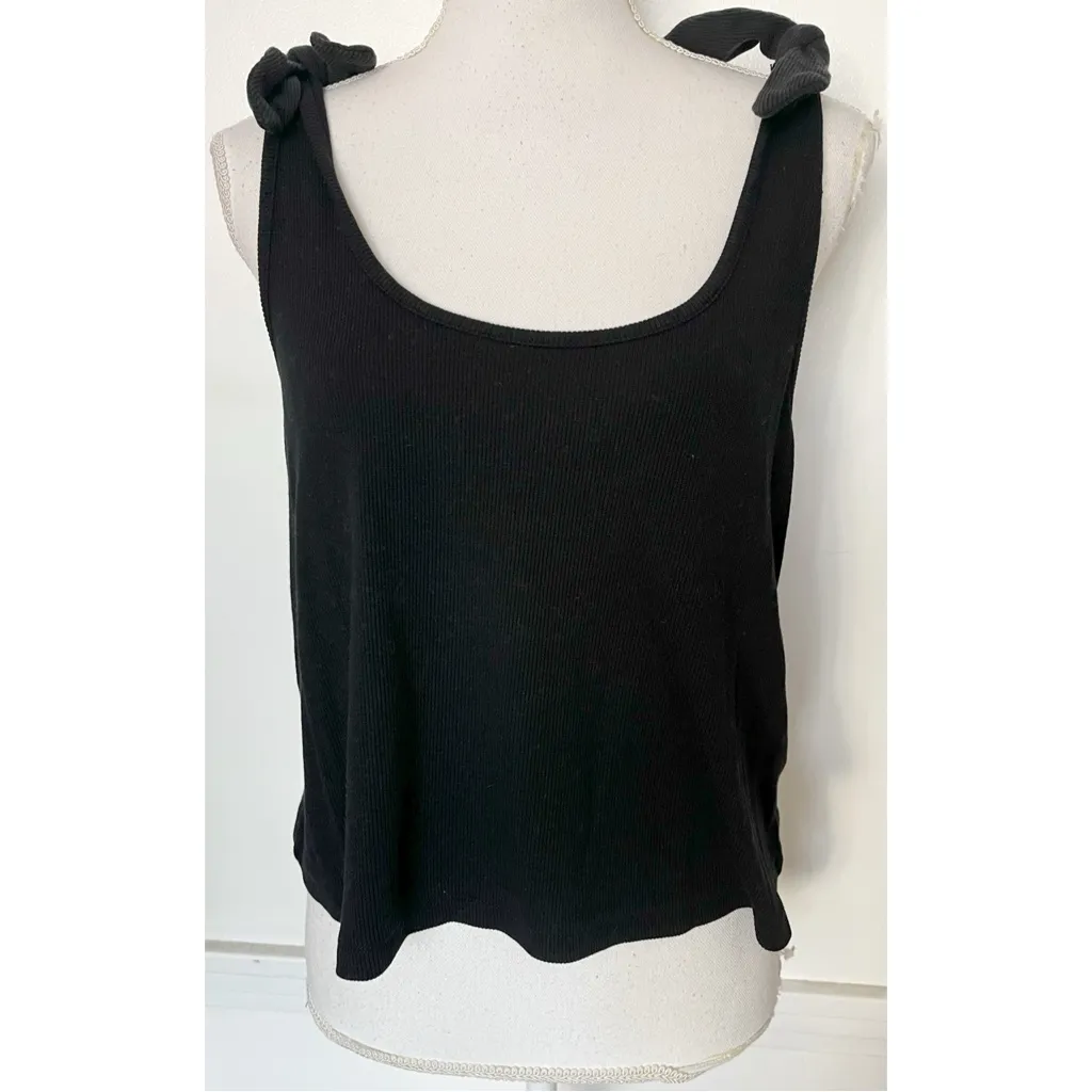 Marine Layer • Black Rib Lexi Tie Strap Swing Tank - Image 2
