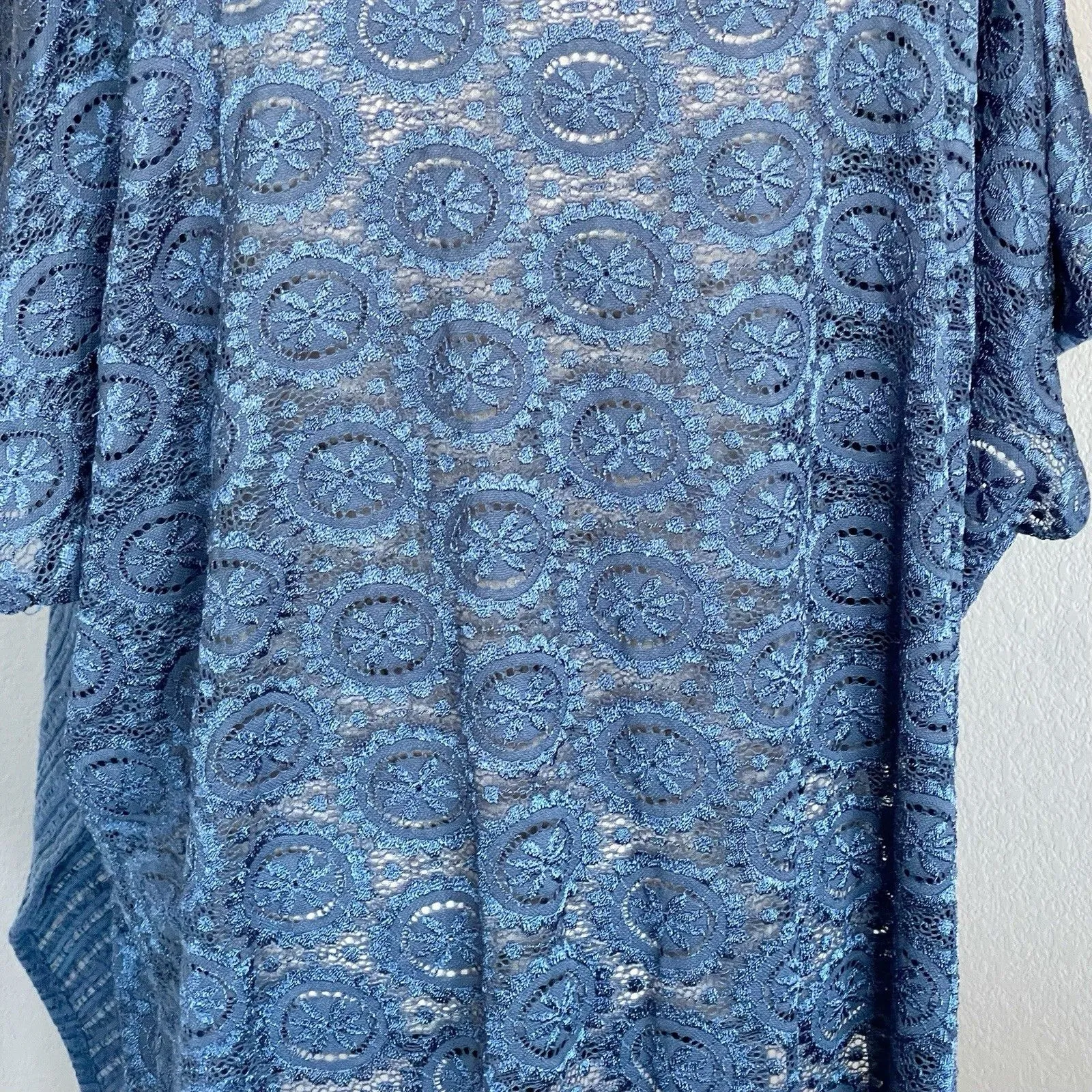 Chico's Womens Knit Poncho Pullover Blouse Sz Medium- Large Oversized Tunic Boho - Image 10